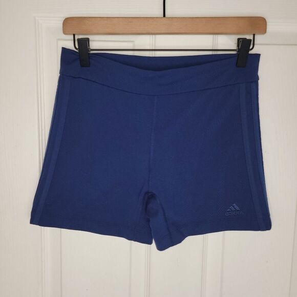 Adidas navy blue compression booty shorts size large - Picture 1 of 6